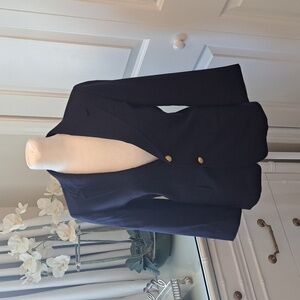 Talbots Navy Blazer with Gold Buttons